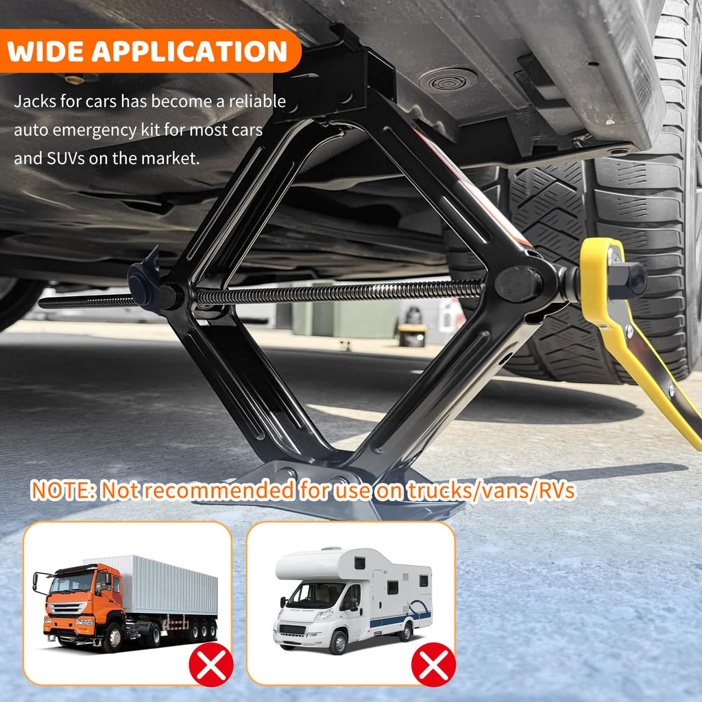 Heavy Duty Scissor Jacks Car Set U8005