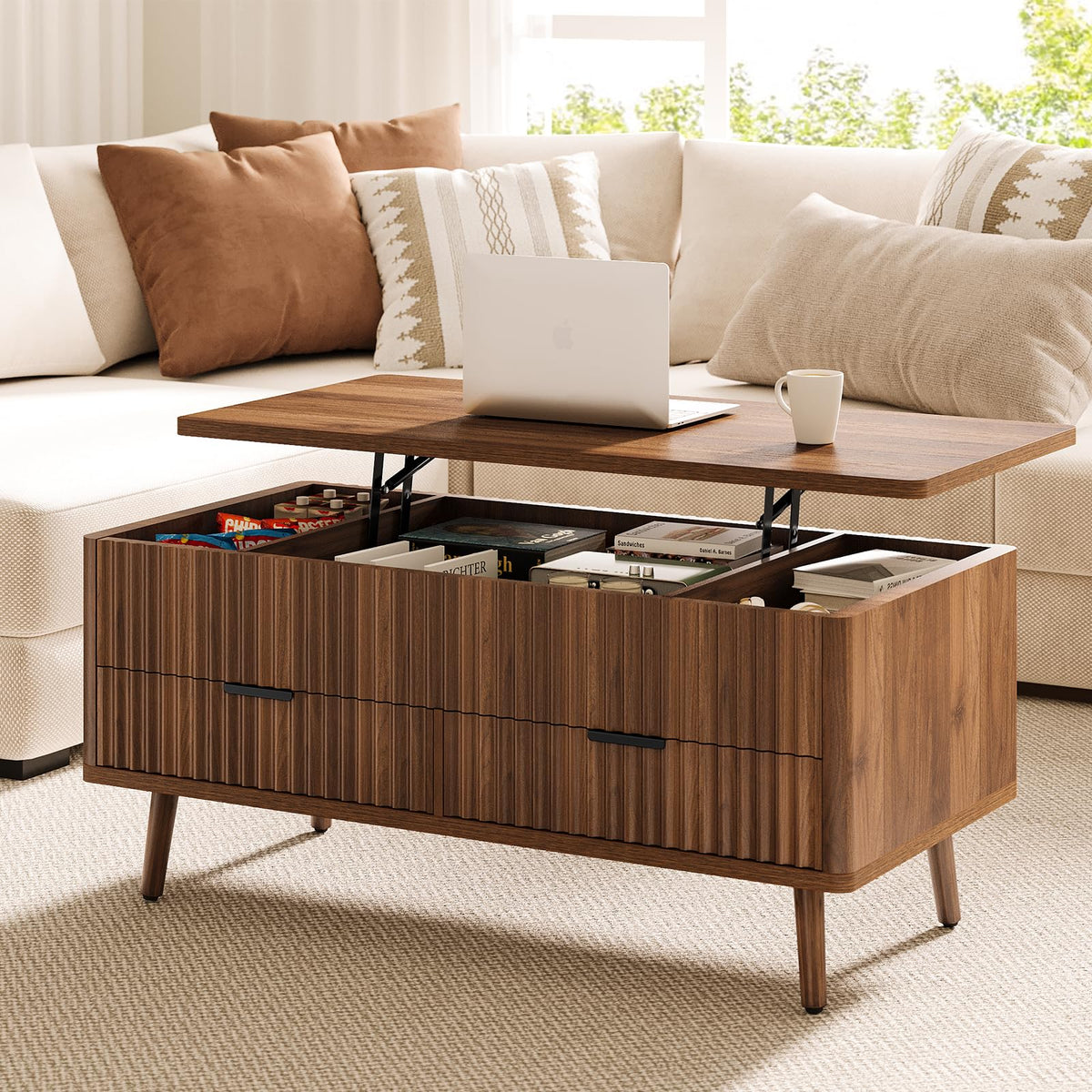 Lift Top Coffee Table with Storage C397662