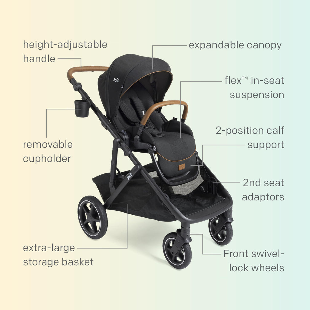 Convertible Single-to-Double Stroller & Travel System A172572