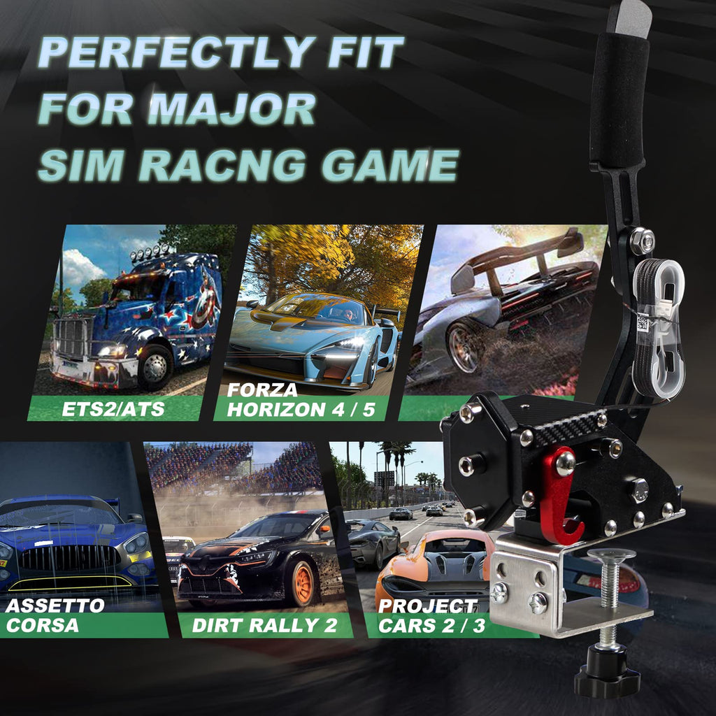 2-in-1 USB Handbrake with Hall Sensor and Clamp S567