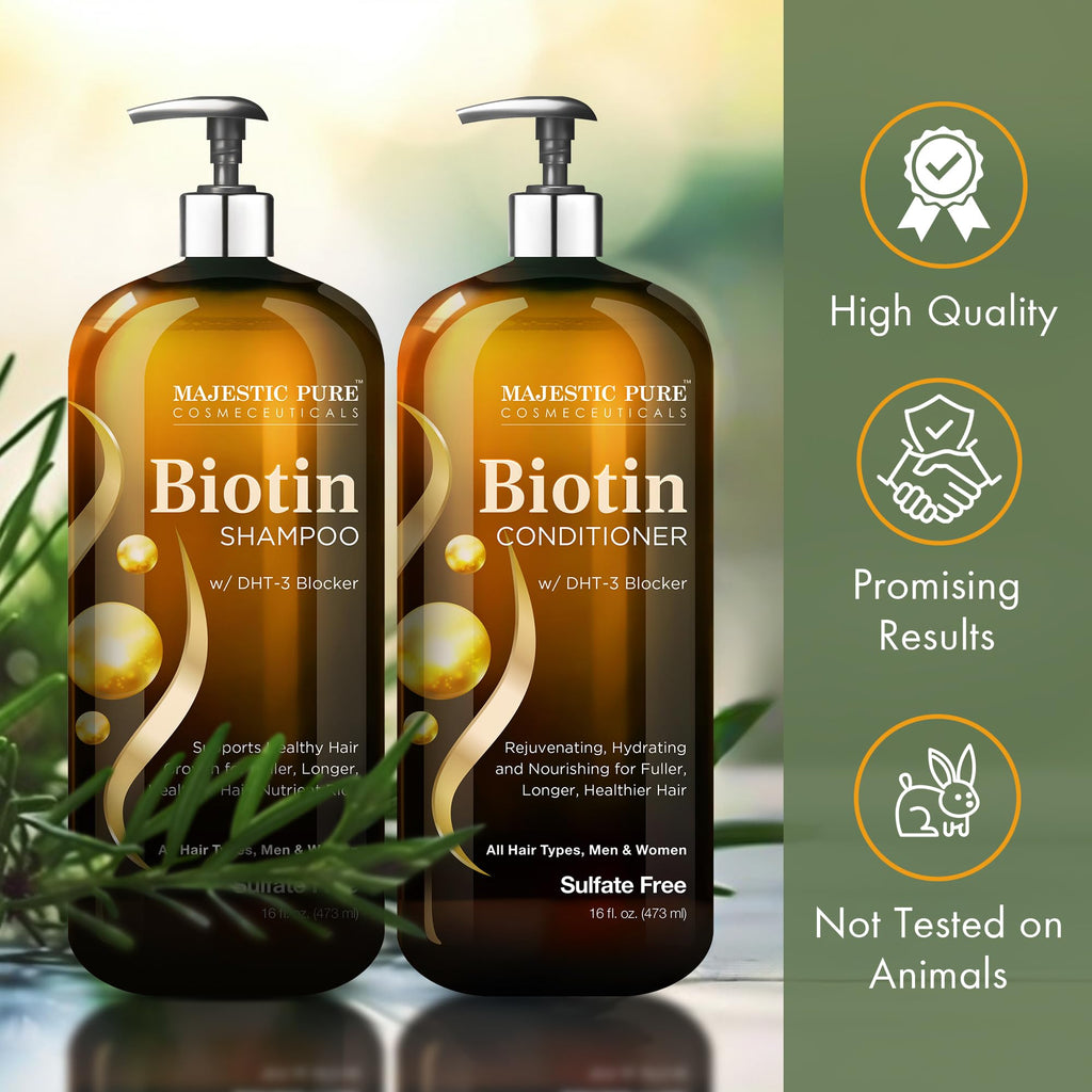Biotin Shampoo and Conditioner Set 2x16 Fl oz E75038