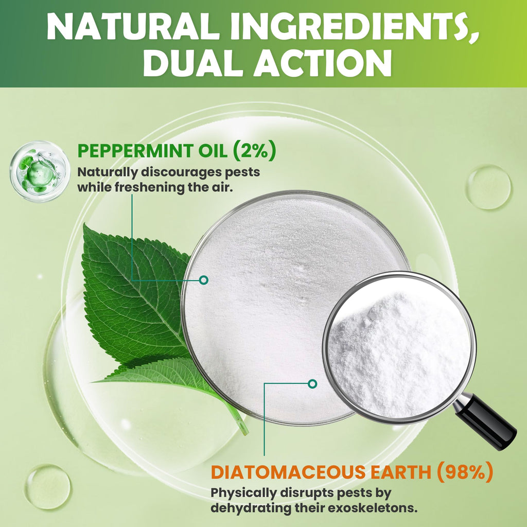 Food Grade Diatomaceous Earth Peppermint Powder 1 lb S3423
