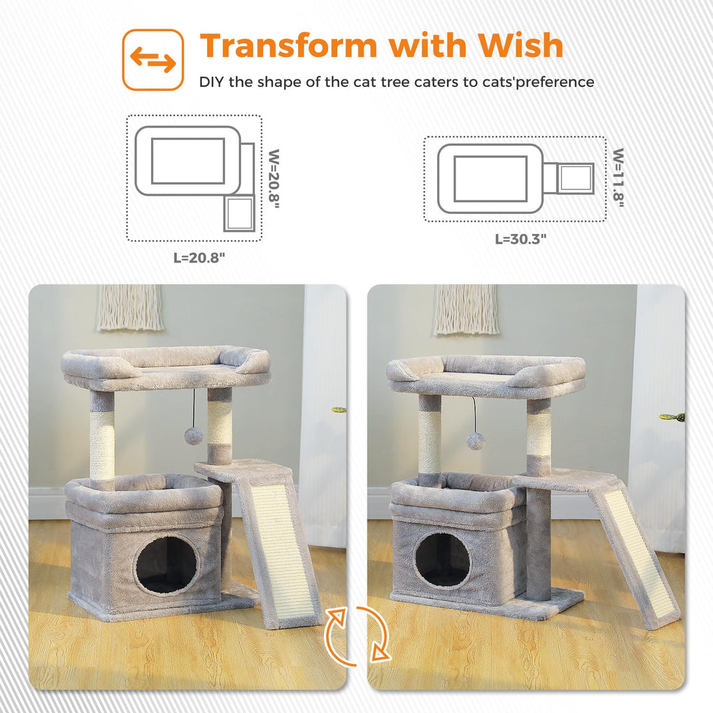 Gray Cat Tree A593