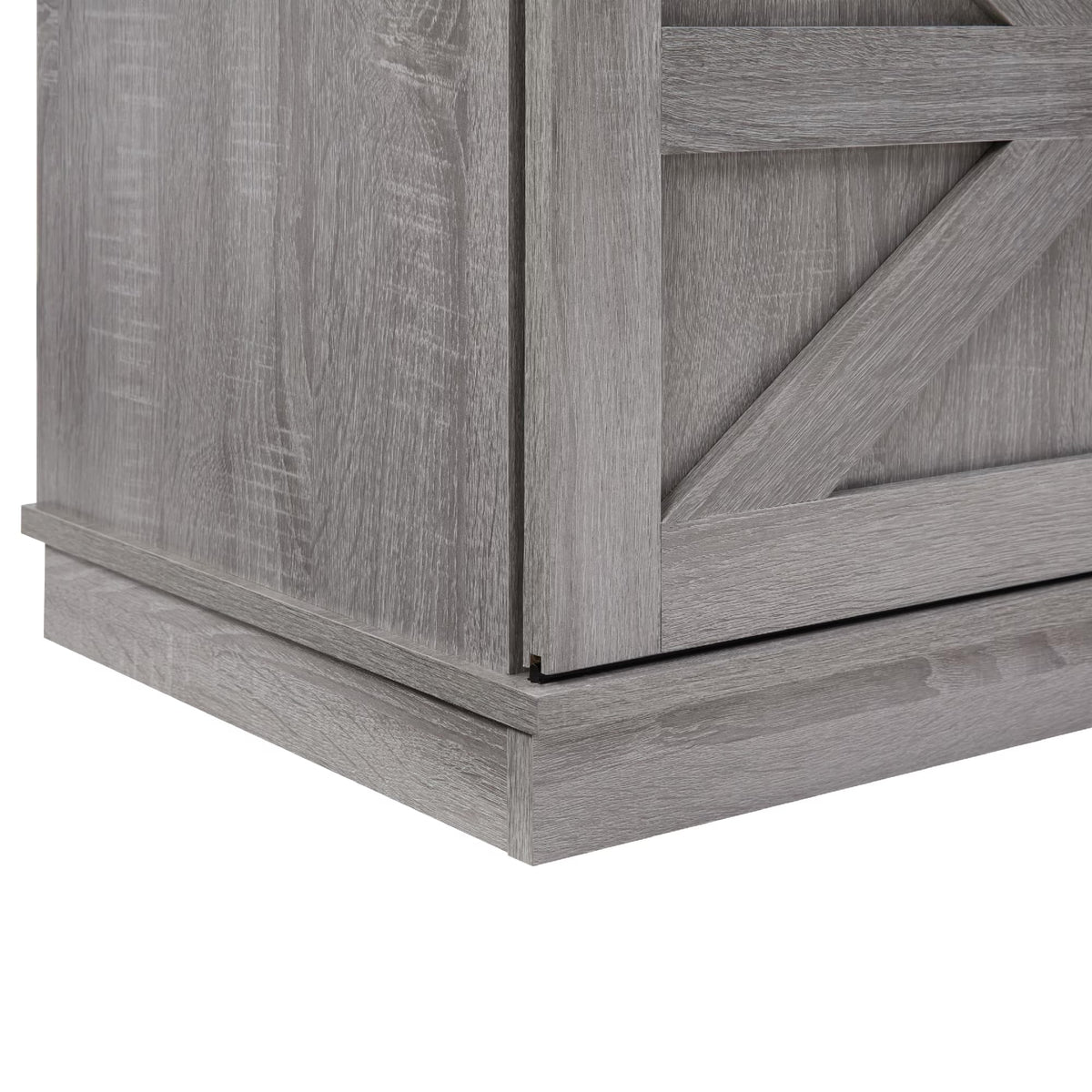 65" Grey TV Stand with Sliding Doors G9266