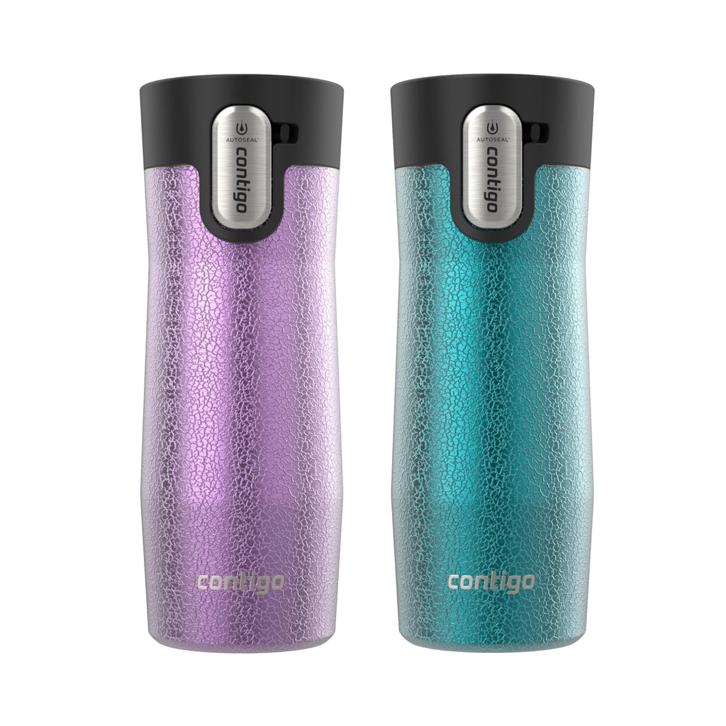 Vacuum-Insulated Stainless Steel Travel Mug 16 oz 2-Pack A839