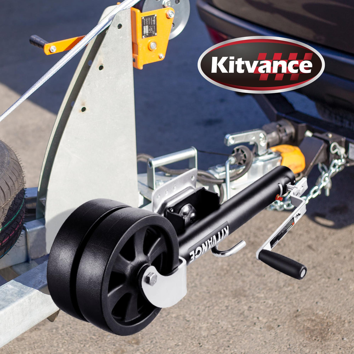 2000 lbs Boat Trailer Jack with 8" Dual Wheels S2932