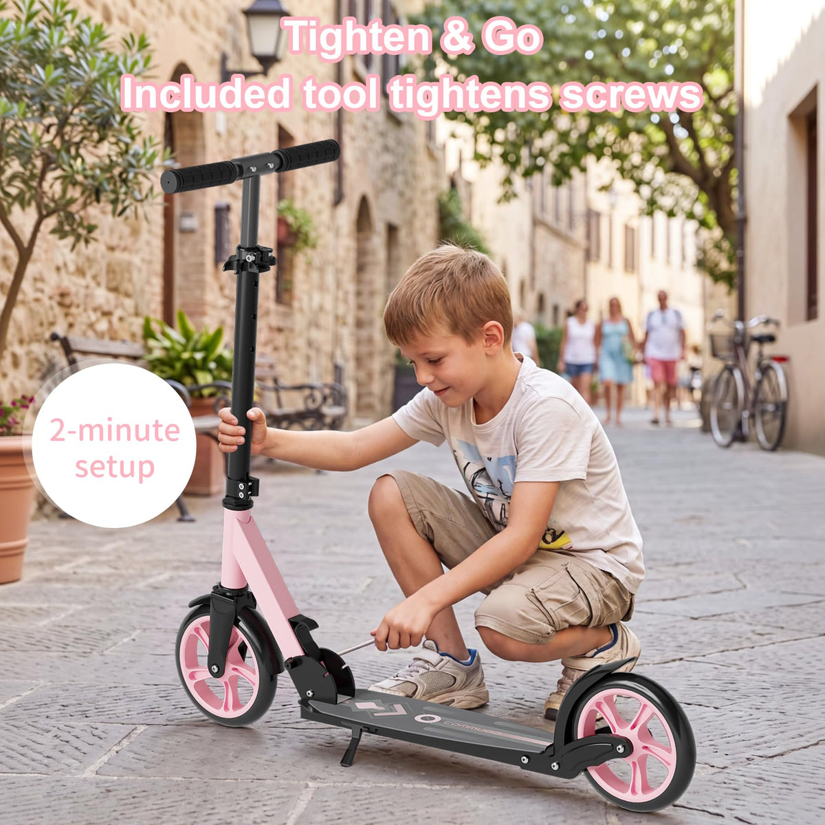 Lightweight Foldable Kick Scooter with Carry Strap G29443