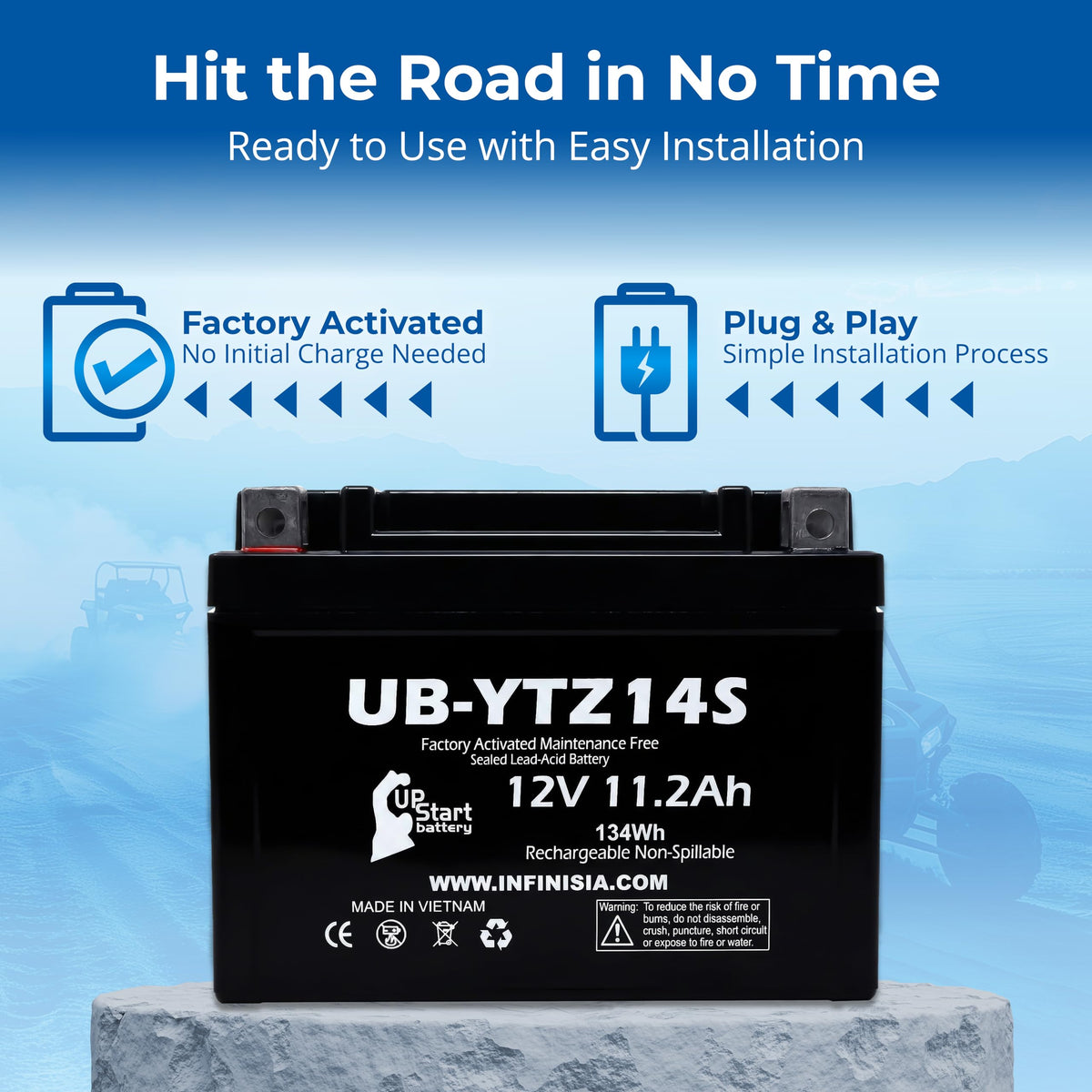 12V 11.2Ah AGM SLA Battery V50976