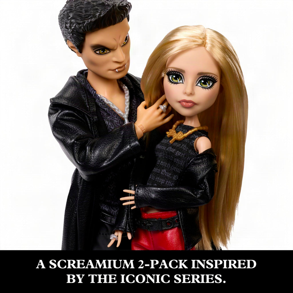 Buffy & Angel Dolls 2-Pack with Faux Leather Clothes A414870