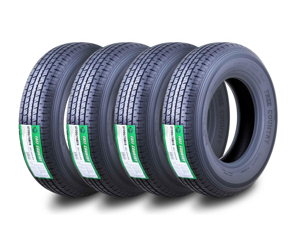 4 Premium Trailer Tire ST205/75R15 8PR LRD 107N A54803