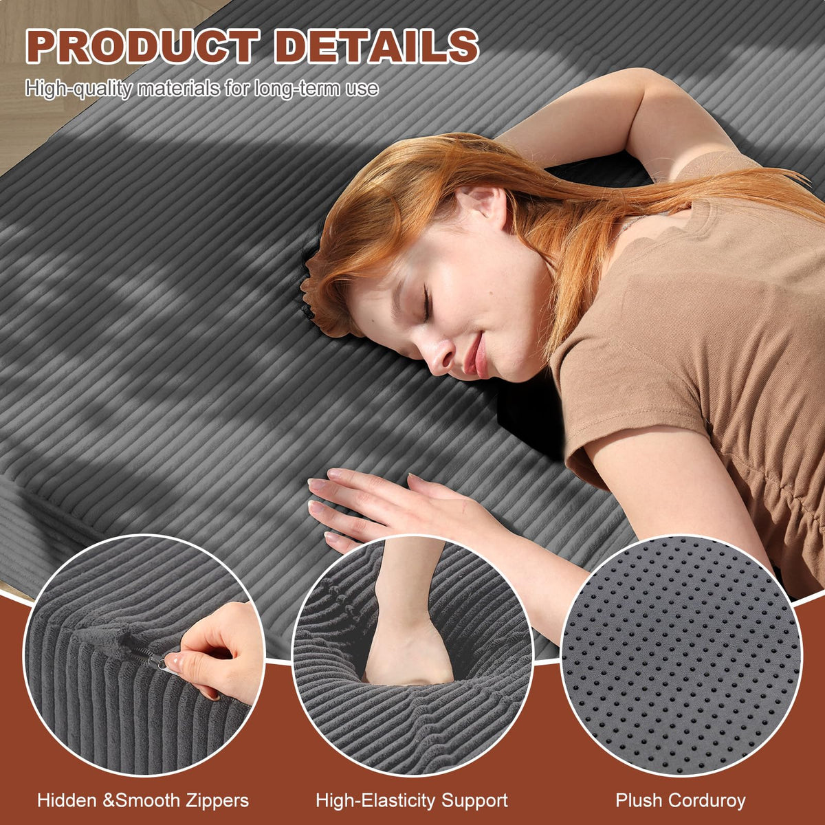 6-Inch Tri-Fold Foldable Mattress Y258