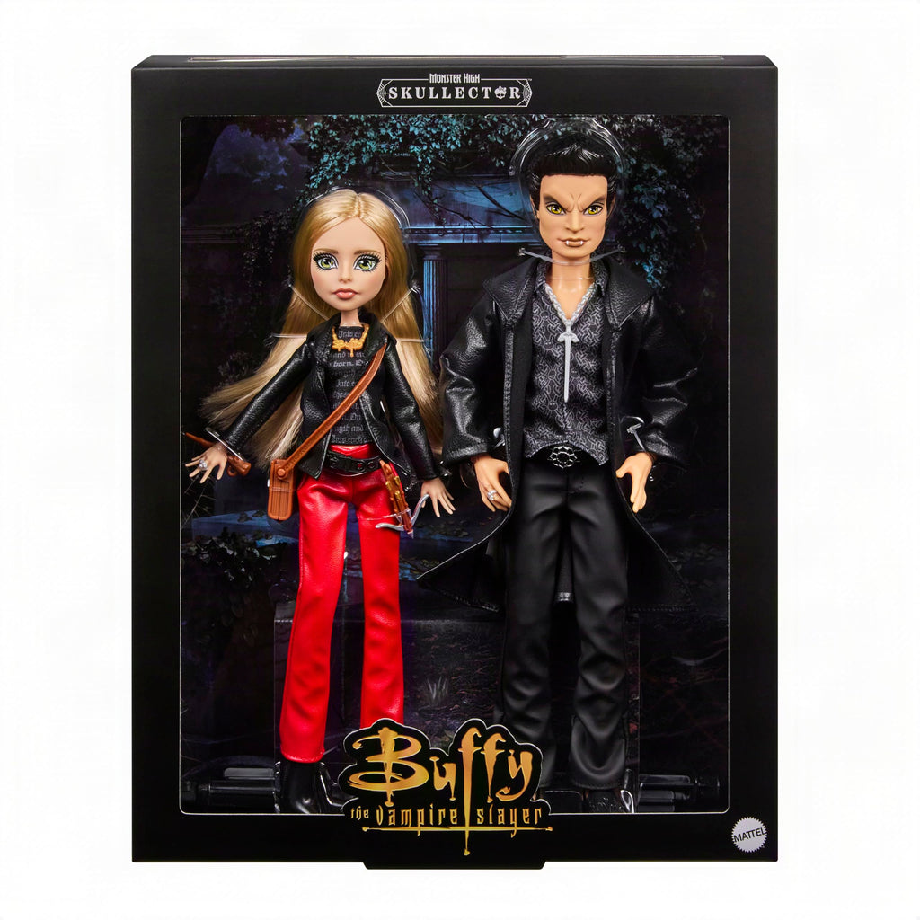 Buffy & Angel Dolls 2-Pack with Faux Leather Clothes A414870