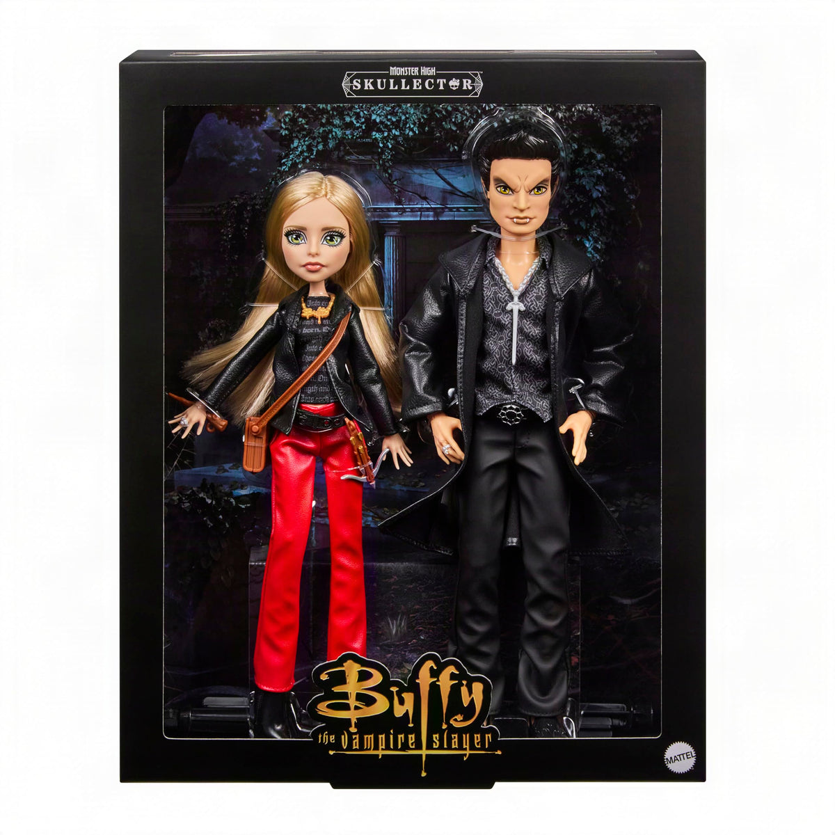 Buffy & Angel Dolls 2-Pack with Faux Leather Clothes A414870
