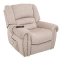 Beige Microfiber Power Recliner B58330