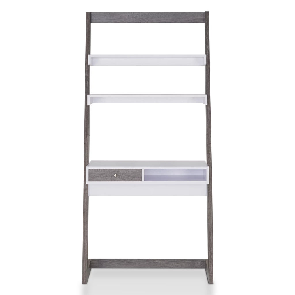 Leaning Writing Desk with Shelves R94752