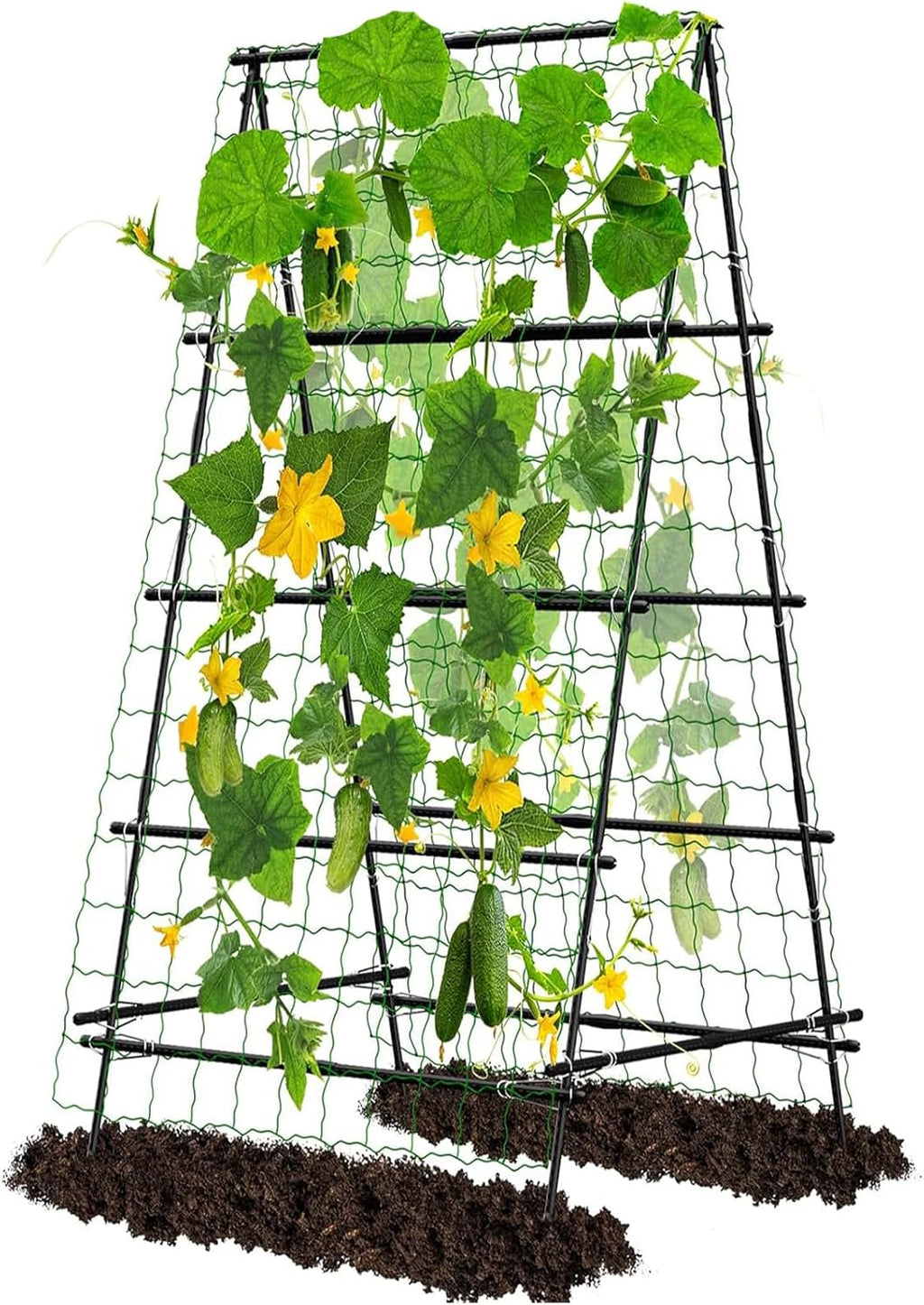 A-Frame Garden Trellis with Plant Support Clips Z653391
