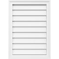 PVC Vertical Surface Mount Gable Vent with Brickm K732306