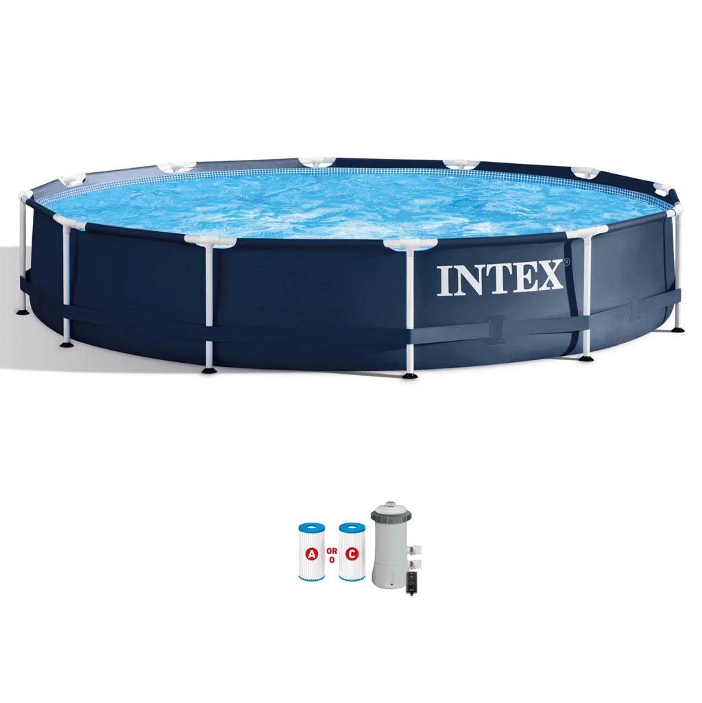 Metal Frame Above Ground Swimming Pool with Pump I230
