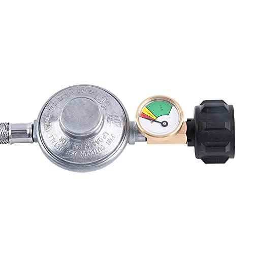 Propane Regulator and Hose with Gauge K38802