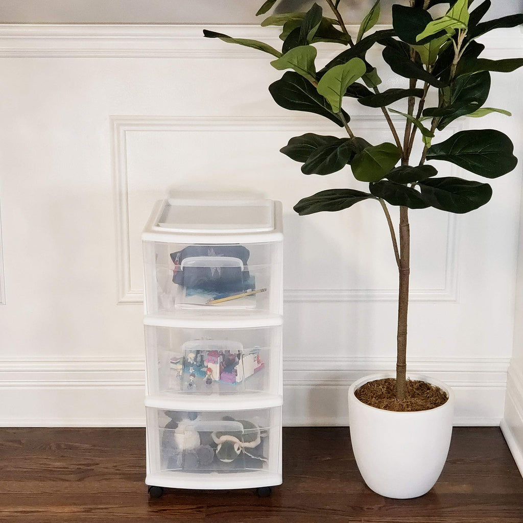 3-Drawer Cart White X660827