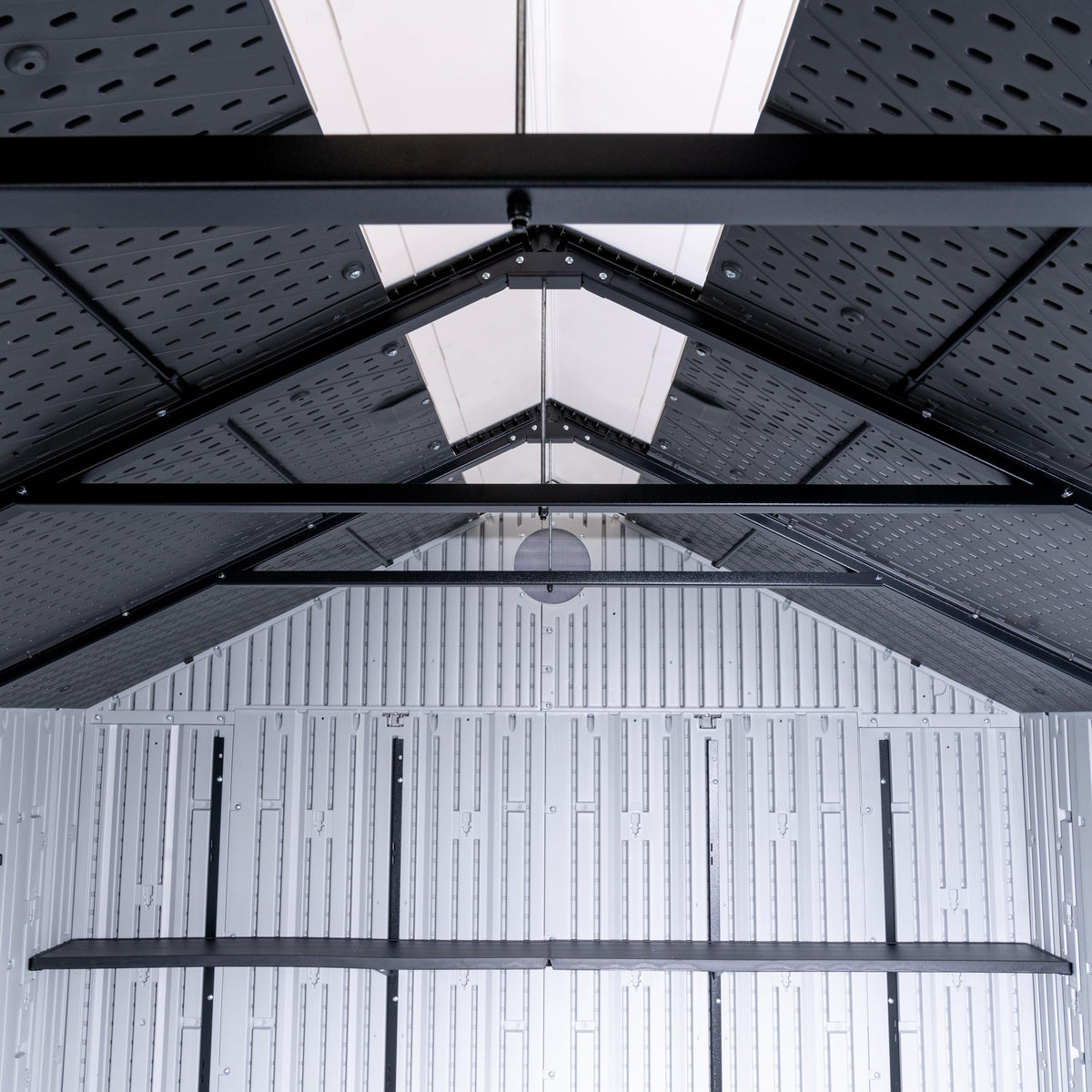 8x10 Ft Gray Resin Outdoor Storage Shed Y6648
