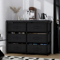 6 Drawer Fabric Dresser Storage Tower A9685