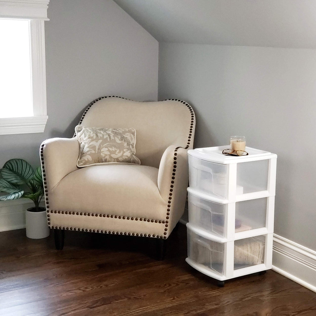 3-Drawer Cart White X660827