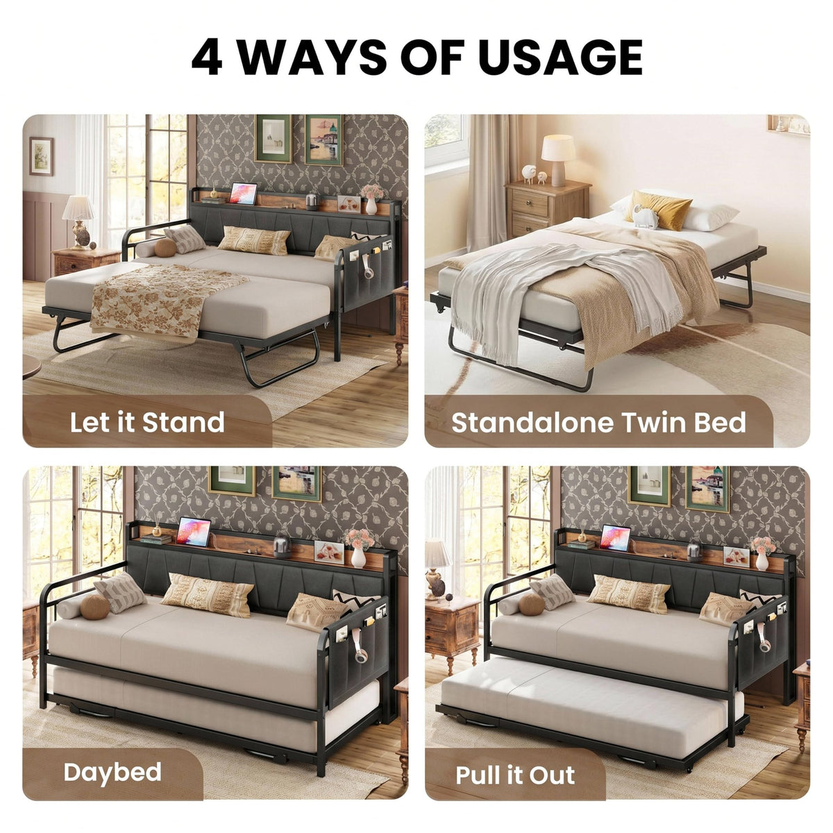Twin Daybed with Trundle B691696