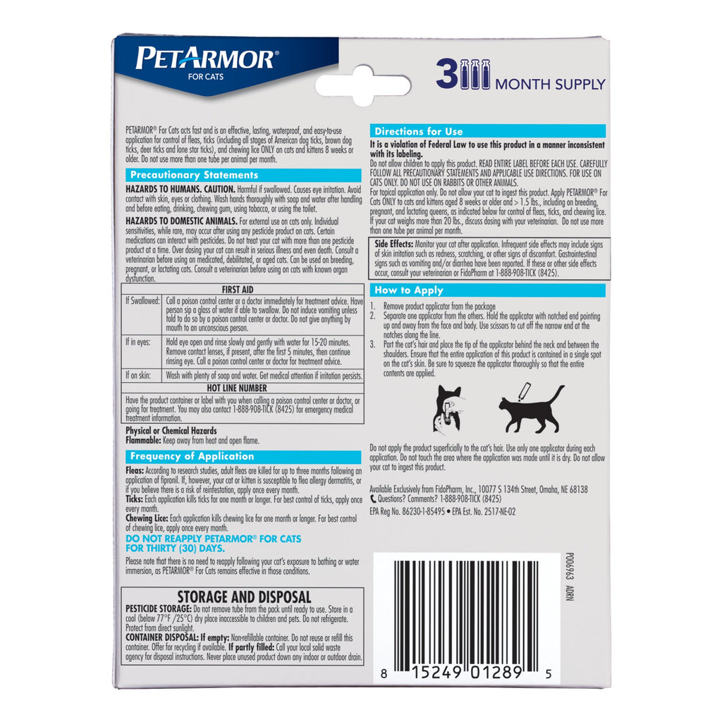 Flea & Tick Treatment for Cats G175