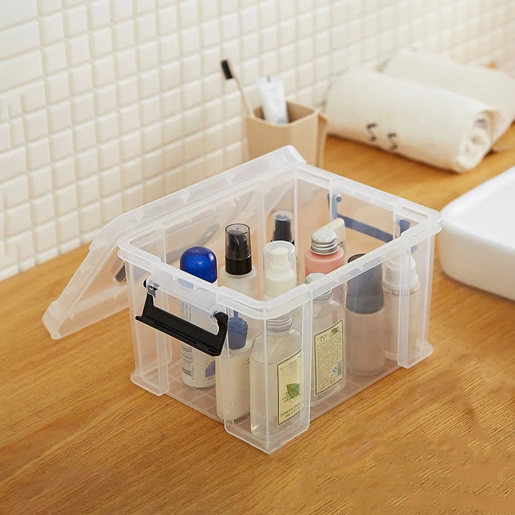 4Pcs Plastic Storage Box with Lid Q4014