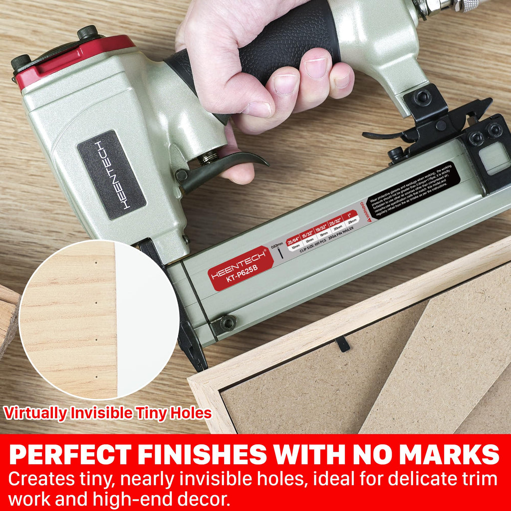 Pneumatic Pin Nailer 23 Gauge with 2160pcs Pin Nails C856