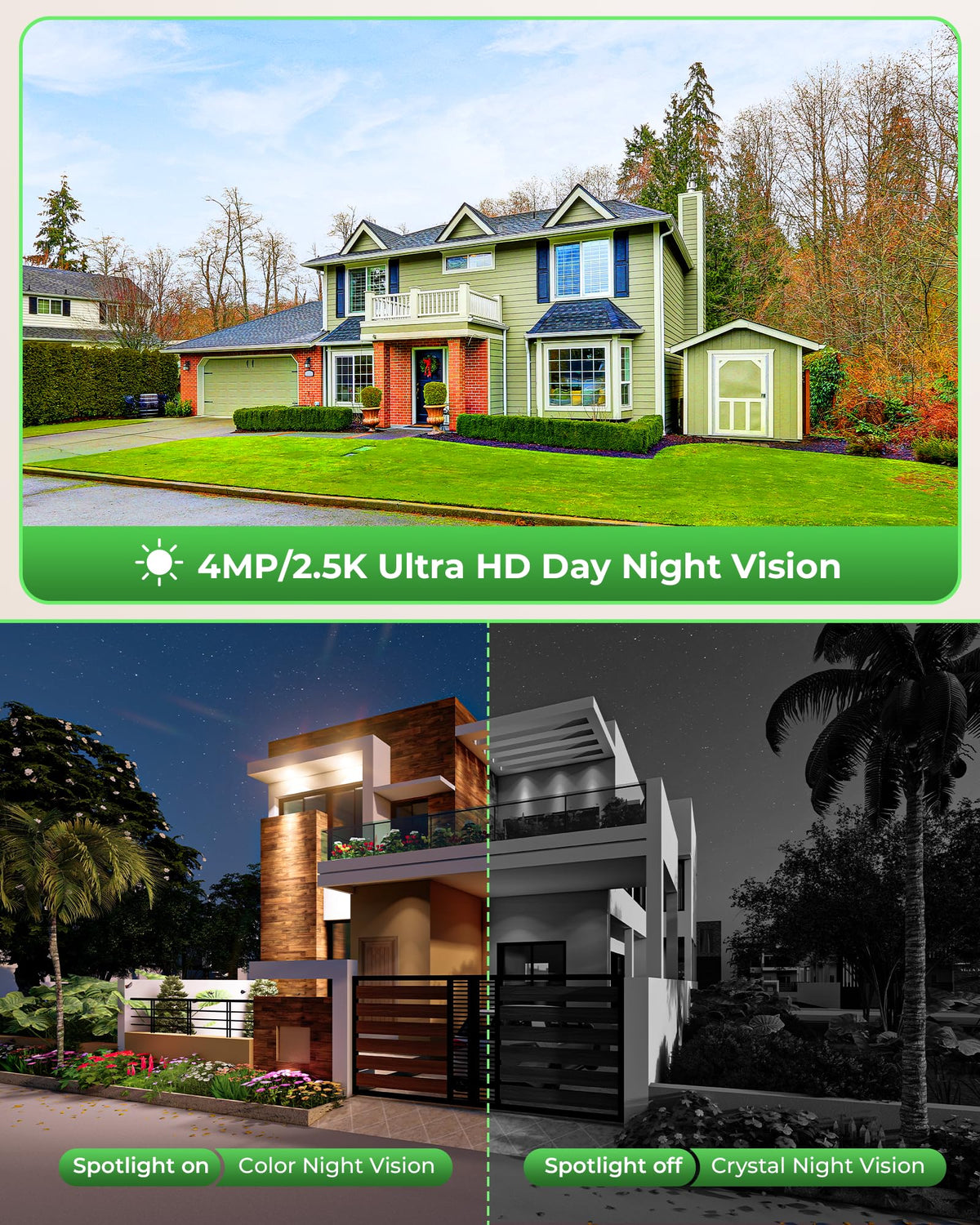Solar Security Cameras Wireless Outdoor with 10" Monitor P14676