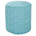 Teal Indoor/Outdoor Bean Bag Ottoman Pouf Z7780