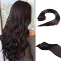 18 Inch 120g 8pcs Dark Brown Clip In Real Human Hair Extensions U359