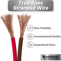 16 Gauge AWG 100ft Speaker Wire Cable Red/Black Pack of 2 I532