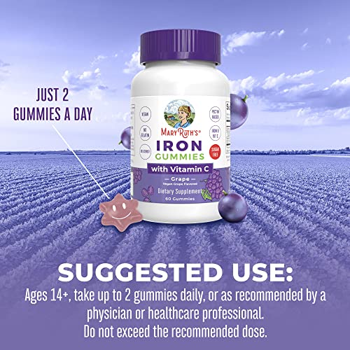 Sugar Free Iron Gummies with Vitamin C, 60 Count W8561
