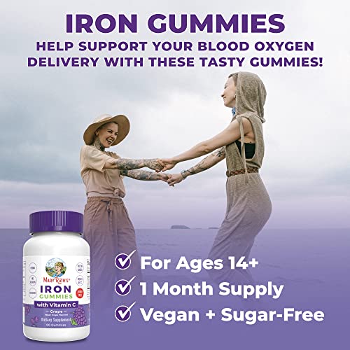Sugar Free Iron Gummies with Vitamin C, 60 Count W8561