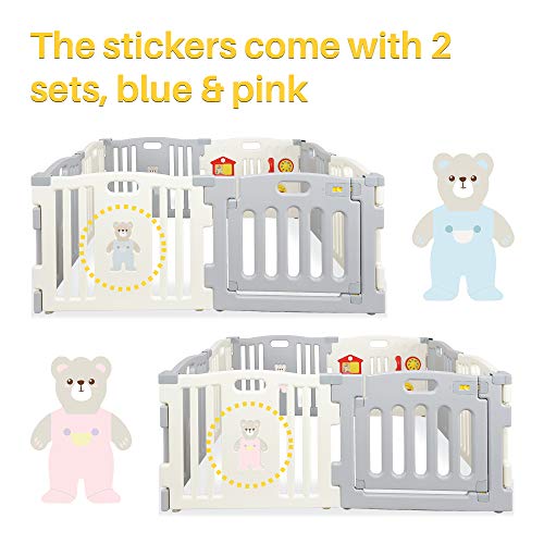 8 Panel Baby Playpen (Blue) P194597