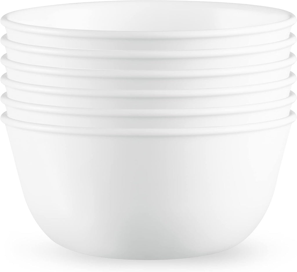 18 Piece Glass Dinnerware Set, Service for 6, 28 oz Soup Bowls Set of 6 Z7575