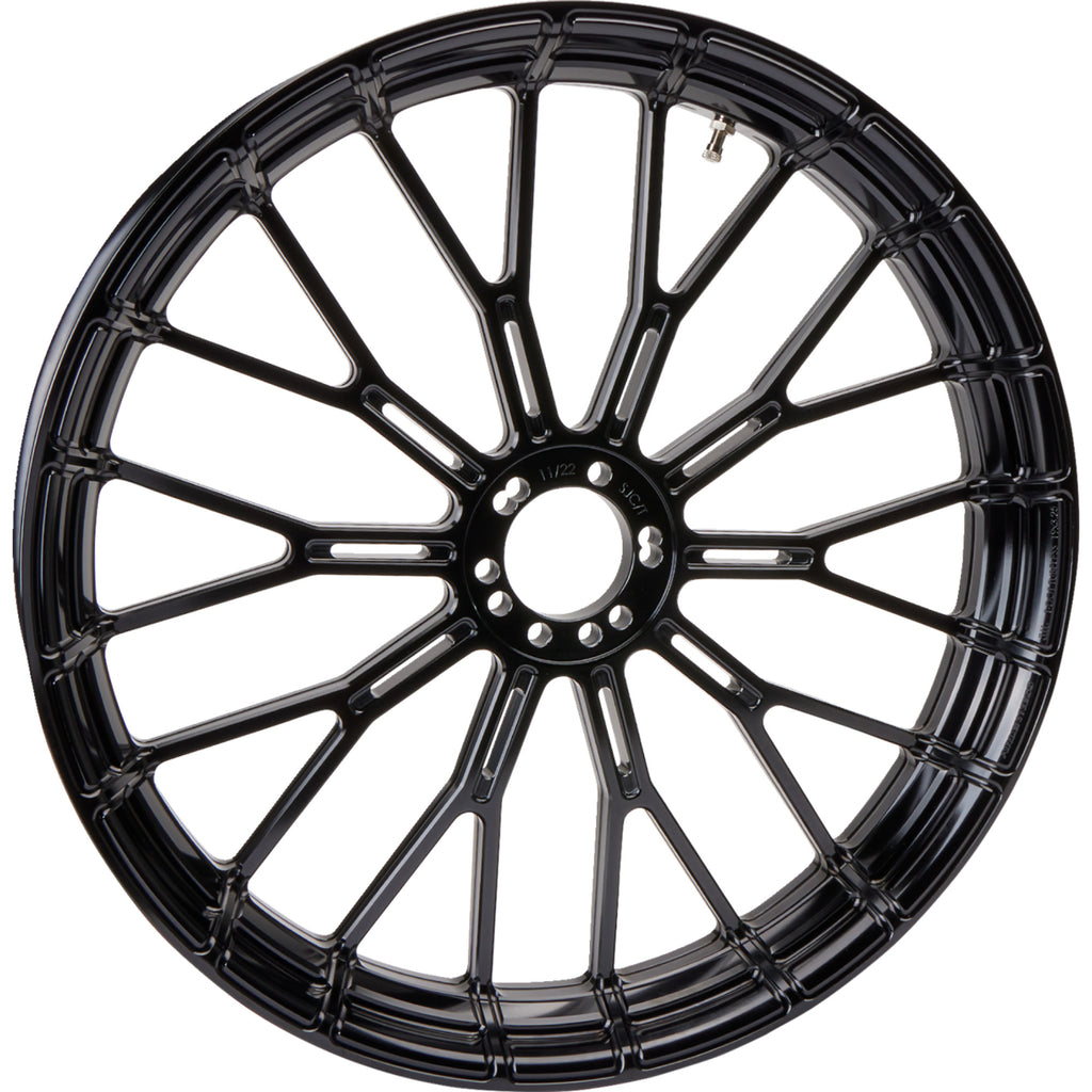 21" x 3.5" Y-Spoke Forged Black Front Wheel Y548