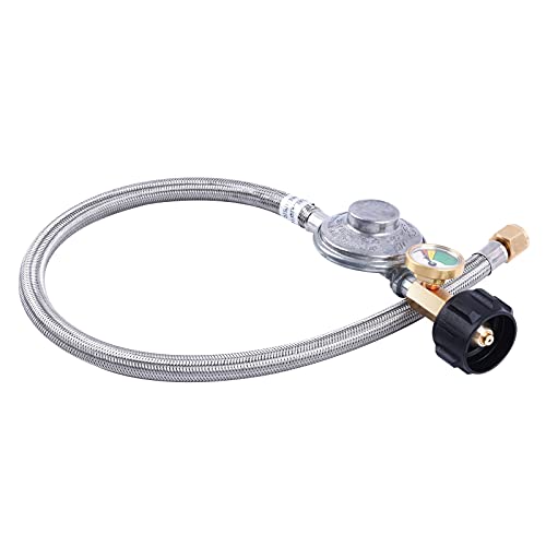 Propane Regulator and Hose with Gauge K38802