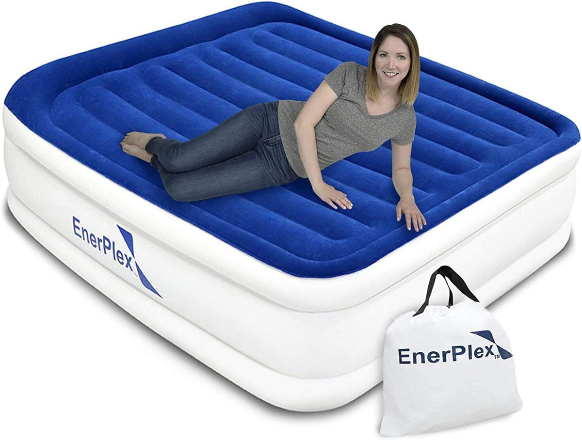 Luxury 15 Inflatable Twin Air Mattress with Built-in Dual Pump Q645186