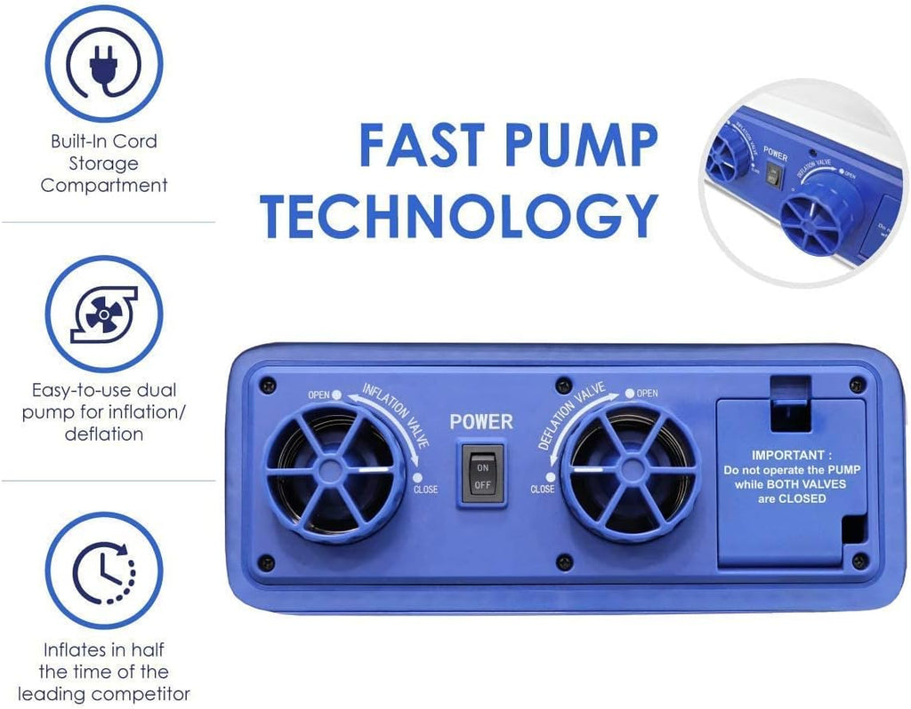 Luxury 15 Inflatable Twin Air Mattress with Built-in Dual Pump Q645186
