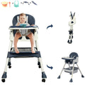 4-in-1 Baby Highchair with Five-Point Snap Button, Blue Q480