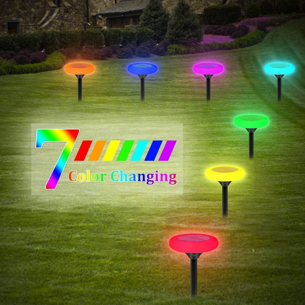 7 Color Solar Pathway Lights (4Pack) K292