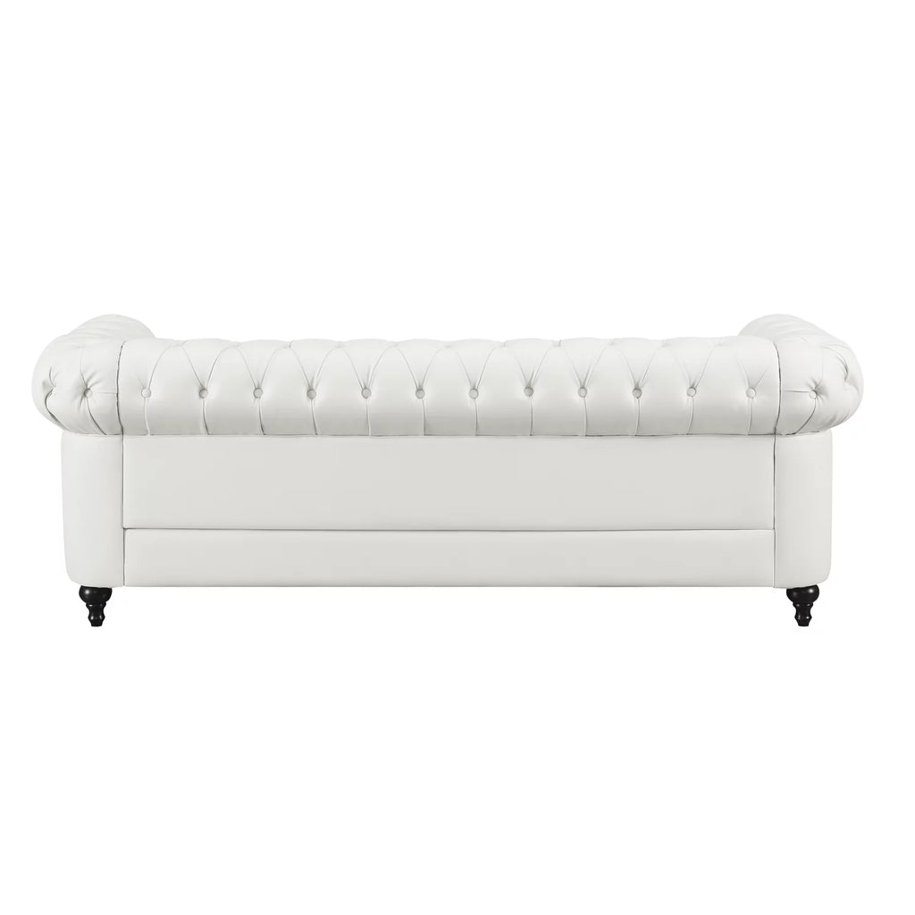 White Tufted Sofa X1876