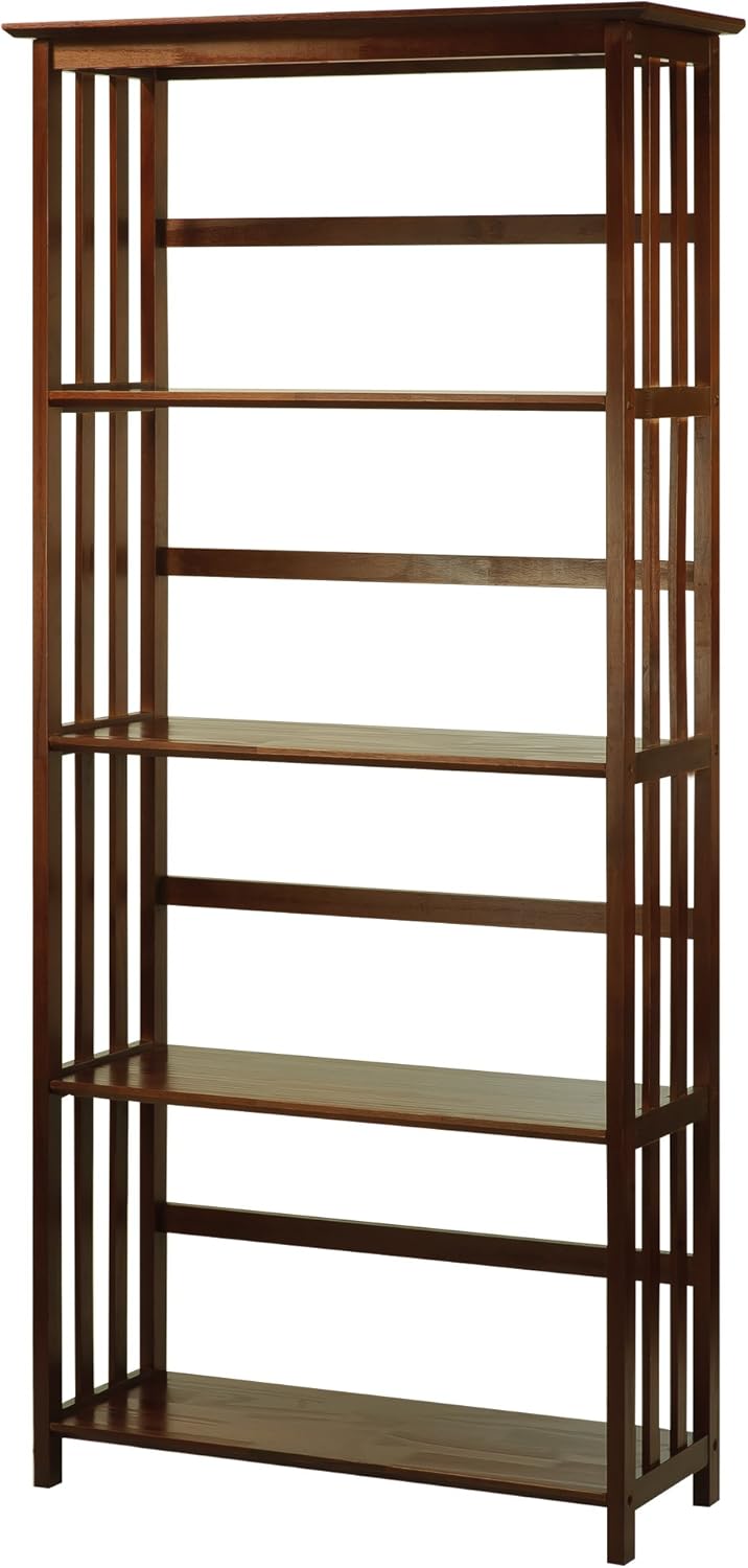 5-Shelf Bookcase, Walnut X701