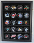 Hockey Puck Display Case Shadow Box Wall Cabinet with UV Protection Door Y962945