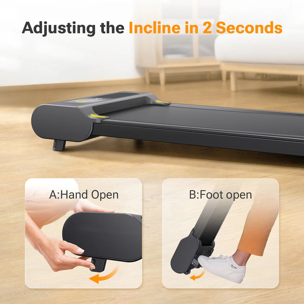 2 in 1 Under Desk Treadmill with Remote Control Q786