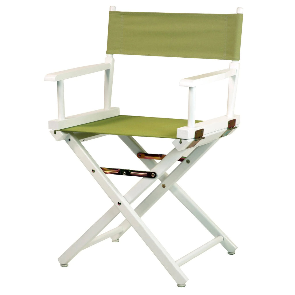 White Frame Olive Canvas Director's Chair R2033